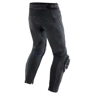 Dainese Delta 4 Leather Motorcycle Pants - Black/Black - MotoHeaven