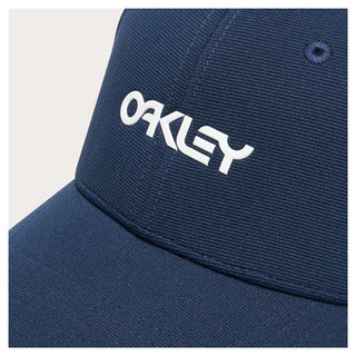 Oakley 6 Panel Stretch Metallic Hat - Abyss White