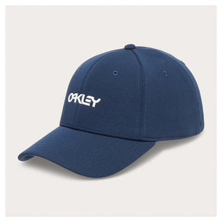 Oakley 6 Panel Stretch Metallic Hat - Abyss White
