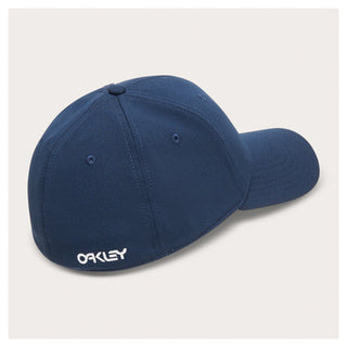 Oakley 6 Panel Stretch Metallic Hat - Abyss White