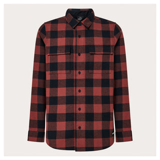 Oakley Bear Cozy Flannel Casual Shirt - Rosewood/Black