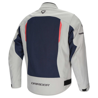 Dririder Air-Ride 6 Jacket - Light Grey/Navy/Red - MotoHeaven