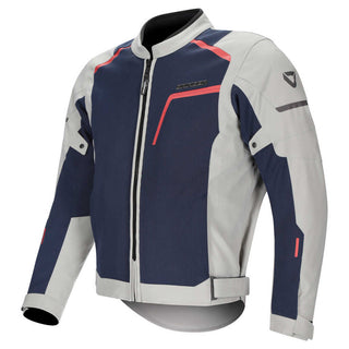 Dririder Air-Ride 6 Ladies' Jacket - Light Grey/Navy Red