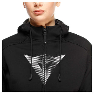 Dainese Daemon-X Safety Full Ladies Motorcycle Zip Hoodie - Black