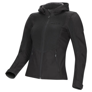 Dririder BLVD II Air Soft Shell Casual Ladies Hoody - Black