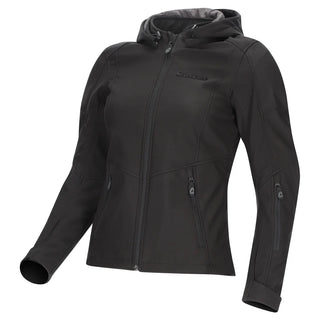 Dririder BLVD II Waterproof Soft Shell Ladies Hoody - Black