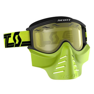 Scott 83X Safari Facemask Motorcycle Goggle - Yellow/Black | Yellow Lens