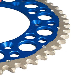 Renthal MX Twinring Grooved Rear Sprocket 50T 520 Pitch - Blue (2240-520)