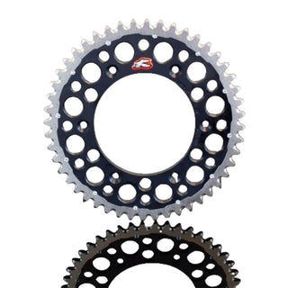 Renthal MX Twinring Grooved Rear Sprocket - 50T 520 Pitch - Black (1230-520)