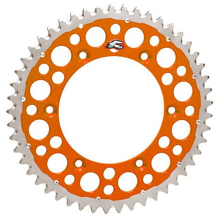 Renthal MX Twinring Grooved Rear Sprocket 52T 520 Pitch - Orange (2240-520)