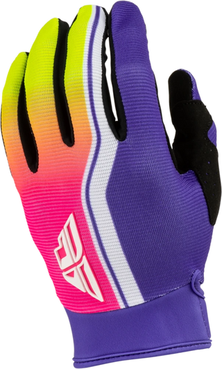 Fly Racing 2027 F-16 Raze Gloves - Purple / Red / Yellow