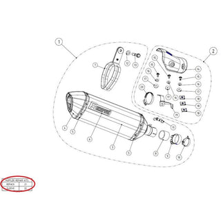 Akrapovic Sleeve Repair Kit P-RKS240ZT32