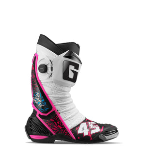 Gaerne GP1 LS Redding Boots - White / Pink / Black LE