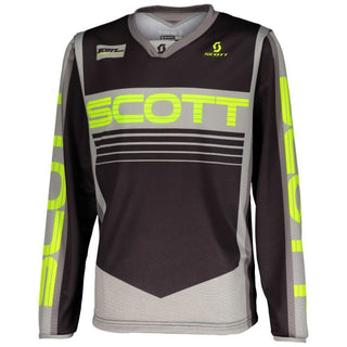 Scott YOUTH 350 RACE Jersey Grey/Bright Yellow