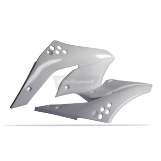 Polisport Radiator Shrouds Kawasaki KX250F 2006-2008 - White