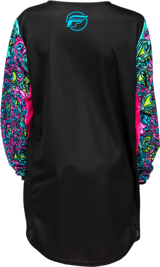 Fly Racing 2026 Youth Kinetic Mutant Jersey - Black/Multi Color