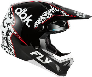 Fly Racing Formula CP SE DBK Full Face Helmet - Black / White / Grey