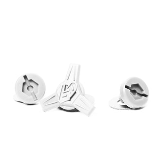 6D ATR-3 Helmet Peak Side Screw Set - White