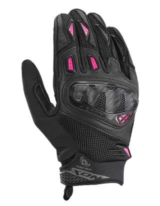 Ixon Rise Air 2 Women's Motorcycle Gloves EN13594 - Black/Fuchsia