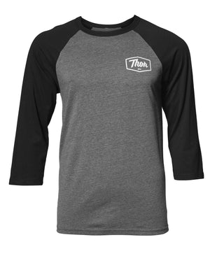 Thor S18 3/4 Sleeve Script Tee - White / Black