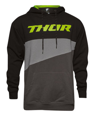 Thor S17 Main Event Fleece Hoodie - Black/Lime