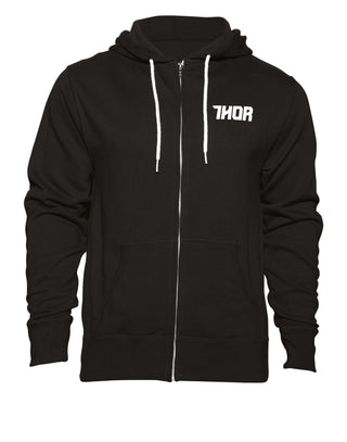 Thor S17 Zip Driven Fleece Hoodie - Black