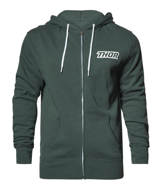 Thor S18 Loud Zip Fleece Hoodie - Green