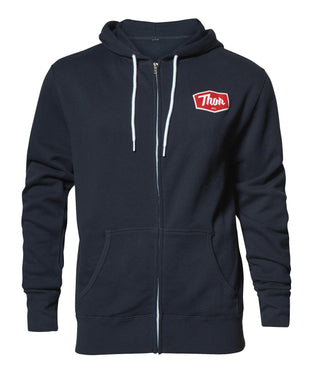 Thor S18 Script Zip Fleece Hoodie - Navy