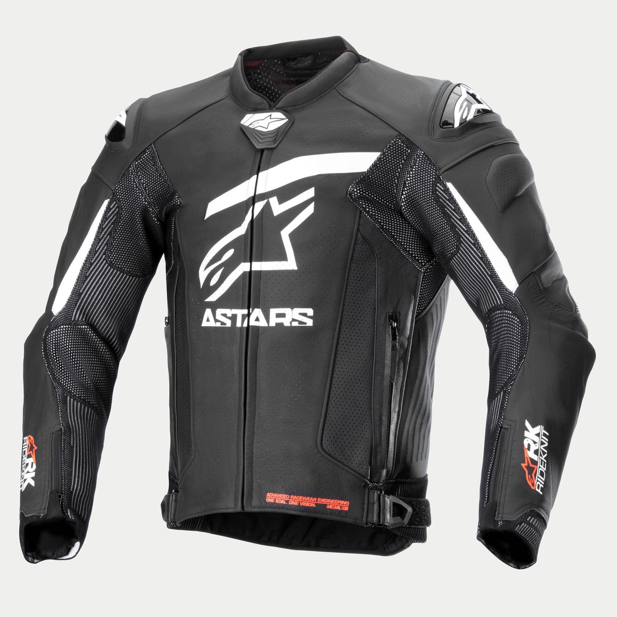Alpinestars Gp Plus R V4 Rideknit Leather Jacket - Black White