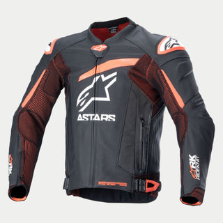 Alpinestars Gp Plus R V4 Rideknit Leather Jacket - Black Red Fluro White