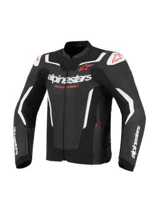 Alpinestars GP Force V2 Airflow Leather Jacket - Black / White