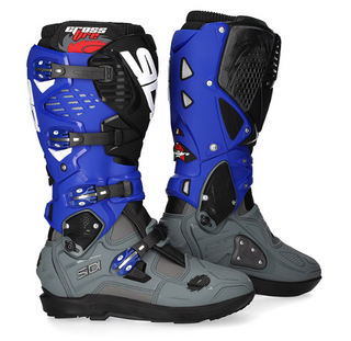 Sidi Crossfire 3 SRS Boots - Grey/Blue/Black