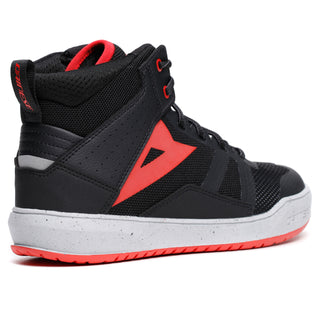 Dainese Suburb Zip Air Men's Shoes - Black/Red-Lava