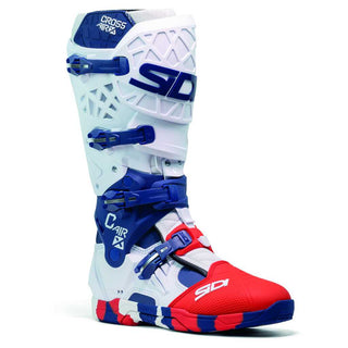 SIDI Crossair X Long Boots - White/Navy/Red