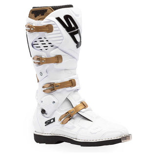 SIDI Crossfire 3 Motorcycle Boots - White/Bronze