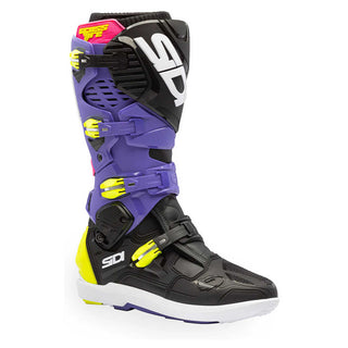 SIDI Flame Youth Boots - Light Blue/Lime/Black