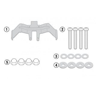 Givi Fit Kit For Suzuki GSX S1000F/GSX S1000 15-20 To Mount TST3110 Pann Frame