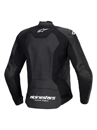 Alpinestars Women's Faster V3 Leather Jacket - Black / White