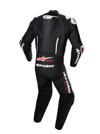 Alpinestars GPR7 1Pc Leather Suit - Black White Fluro Red