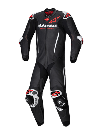 Alpinestars GPR7 1Pc Leather Suit - Black White Fluro Red