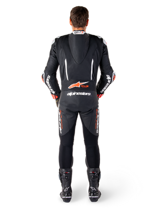 Alpinestars GPR7 1Pc Leather Suit - Black White Fluro Red