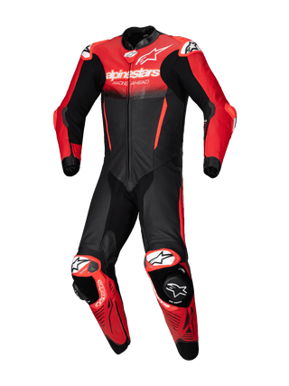 Alpinestars GPR7 1Pc Leather Suit - Black Mid Red