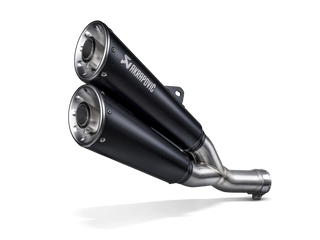 Akrapovic Slip-On Exhaust System S-D8SO6-ISSSBL For Ducati Scrambler - MotoHeaven