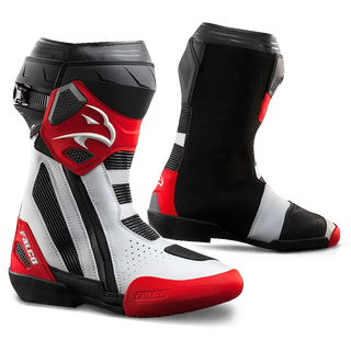 Falco Elite GP Boots - White/Red