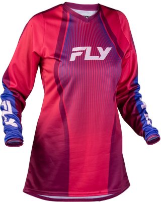 Fly Racing 2027 F-16 MX Women Lift Jersey - Pink / Purple / White