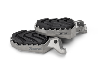 Akrapovic Adventure Footpeg Set F-T12T1 For Triumph - Titanium - MotoHeaven