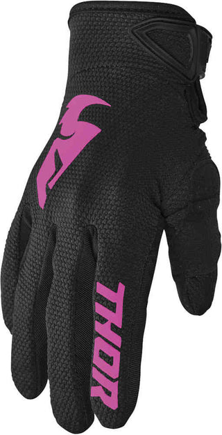 Thor Women Sector Gloves - Black/Pink