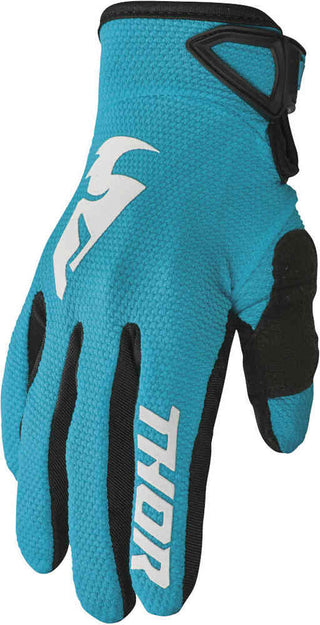 Thor Women Sector Gloves - Aqua/White