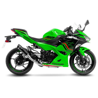 LeoVince GP Corsa Evo Black Edition Slip-On Exhaust Kawasaki Ninja & CFMOTO 450SR