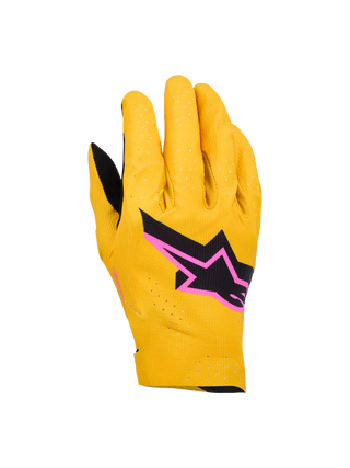 Alpinestars 2026 Supertech MX Gloves - Gold/Black/Pink Fluo